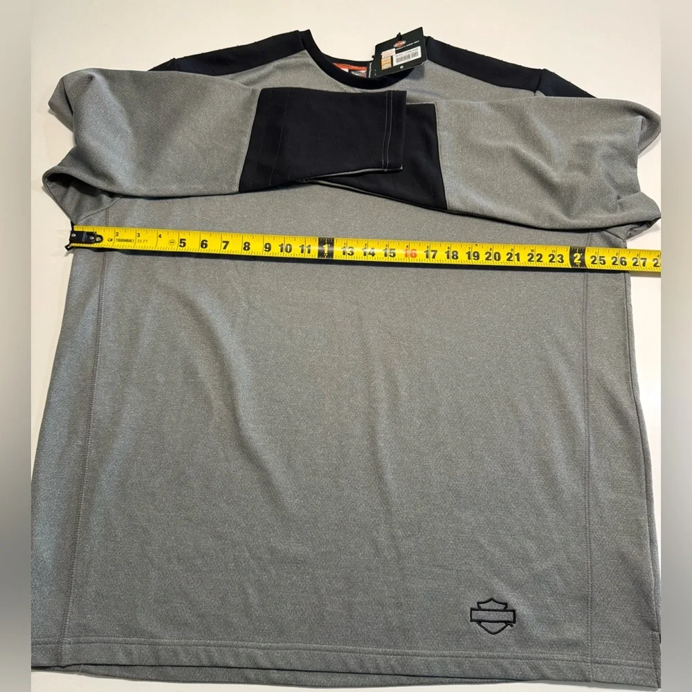 Harley Davidson Performance Long Sleeve Shirt Infrared Gray Size XL Motorcycle - Picture 13 of 14